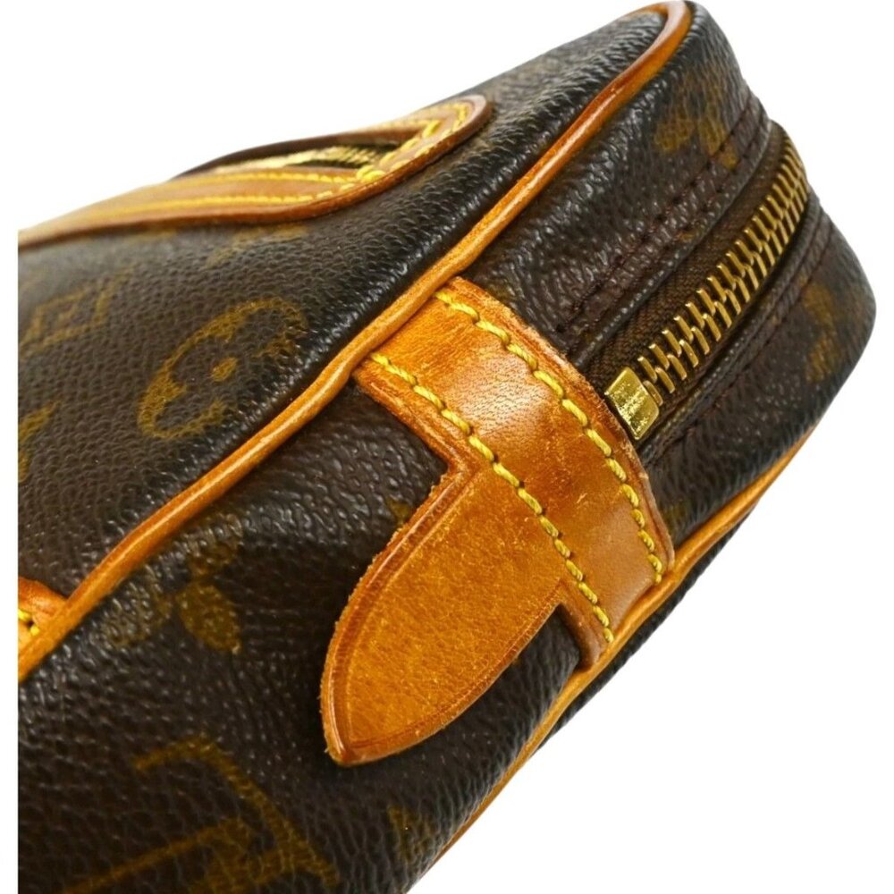 410281BT (L4) Louis Vuitton Clutch Bag Dragonne GM Brown Monogram - Picture 5 of 11